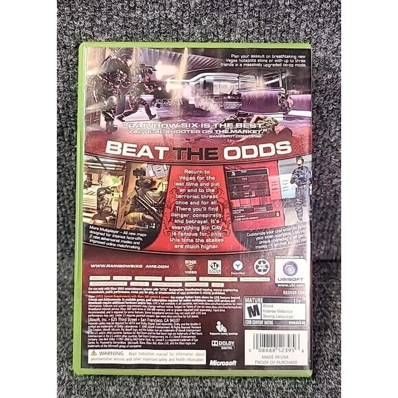 Xbox 360 Tom Clancy's Rainbow Six: Vegas 2 (Microsoft 2008) Tested - Picture 2 of 4